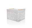 The Mia Cesta Hasır Organizer Sepet Beyaz 62x42x42 Cm