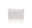 The Mia Cesta Hasır Organizer Sepet Beyaz 57x36x37 Cm