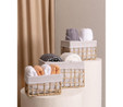 The Mia Braid Hasır Organizer Sepet Naturel 26x18x16 Cm