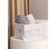 The Mia Cesta Hasır Organizer Sepet Beyaz 26x18x16 Cm