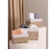 The Mia Cesta Hasır Organizer Sepet Naturel 26x18x16 Cm