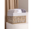 The Mia Cesta Hasır Organizer Sepet Naturel 30x22x19 Cm