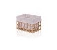 The Mia Braid Hasır Organizer Sepet Naturel 22x14x13 Cm