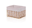 The Mia Braid Hasır Organizer Sepet Naturel 30x22x19 Cm