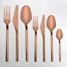 Jumbo 5100 Quartz Titanyum Bronz 12 Kişilik 84 Parça Çatal Kaşık Bıçak Seti