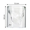 Jumbo Glory Double Wall 2'li Çift Cidarlı Skull Bardak 150 ml