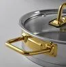 Jumbo Assos 6 Parça Titanyum Gold İndüksiyon Tabanlı Midi Sahan Seti
