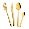 Jumbo Athena Titanyum Gold 6 Kişilik 24 Parça Tatlı Çatal Kaşık Bıçak Takımı