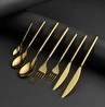 Jumbo 6000 Roller Titanyum Mat Gold 12 Kişilik 84 Parça Çatal Kaşık Bıçak Takımı