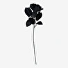 Flying Tiger Copenhagen Dekoratif Siyah Yapay Gül