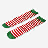 Flying Tiger Copenhagen Kırmızı Beyaz Çizgili Yılbaşı Çorabı 42/44