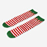 Flying Tiger Copenhagen Kırmızı Beyaz Çizgili Yılbaşı Çorabı 39/41