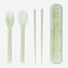 Flying Tiger Copenhagen Şeffaf Yeşil Çatal Kaşık Chopstick Seti