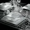 Jumbo Fold Platin 58 Parça 12 Kişilik Kare Yemek Takımı