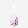 Flying Tiger Copenhagen Pembe Ev Şeklinde Askılı Metal Fener