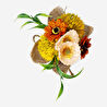 Flying Tiger Copenhagen Jüt Detaylı Sarı Rustik Yapay Çiçek Buketi