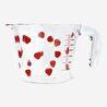 Flying Tiger Copenhagen Çilek Desenli Cam Ölçü Kabı