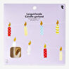Flying Tiger Copenhagen Çok Renkli Mum Şeklinde Dekoratif Duvar Süsü 3 m