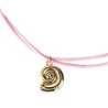 Flying Tiger Copenhagen Gold Deniz Kabuğu Detaylı Pembe Kolye