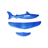 Flying Tiger Copenhagen Mavi Küçük Köpek Balığı Şeklinde Uçak