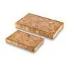 Jumbo Rustik Natural Kesme Tahtası 38x26 cm