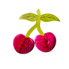 Flying Tiger Copenhagen 4'lü Kırmızı Kiraz Şeklinde Masa Dekorasyonu