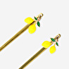 Flying Tiger Copenhagen 2'li Limon Detaylı Gold Tatlı Kaşığı