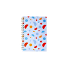 Flying Tiger Copenhagen Geometrik Desenli Spiralli Kareli B5 Defter
