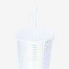 Flying Tiger Copenhagen Beyaz Pipetli Plastik Bardak