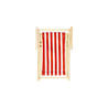 Flying Tiger Copenhagen Dekoratif Kırmızı Çizgili Ahşap Mini Şezlong