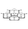 Jumbo Storey 3PLY 8 Parça İndüksiyon Tabanlı Çelik Tencere Seti