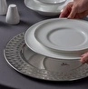 Jumbo Laurel Platin 55 Parça 12 Kişilik Yemek Takımı