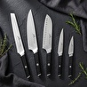 Jumbo Katana Standlı 6 Parça Siyah Bıçak Seti
