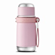 Jumbo Magic Pipetli Pembe Termos 650 ml
