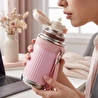 Jumbo Magic Pipetli Pembe Termos 650 ml