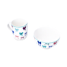 Flying Tiger Copenhagen Fiyonk Desenli Beyaz Kupa Seti