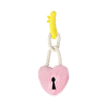 Flying Tiger Copenhagen Pembe Peluş Kalp Anahtarlık Köpek Oyuncağı