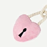 Flying Tiger Copenhagen Pembe Peluş Kalp Anahtarlık Köpek Oyuncağı