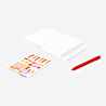 Flying Tiger Copenhagen Kırmızı Biber Desenli Defter A6