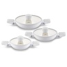 Jumbo Swiss Crystal 6 Parça Light Grey Sahan Seti