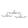 Jumbo Swiss Crystal 6 Parça Light Grey Sahan Seti