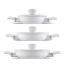 Jumbo Swiss Crystal 6 Parça Light Grey Sahan Seti