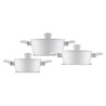 Jumbo Swiss Crystal 6 Parça Light Grey Midi Tencere Seti