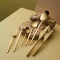 Jumbo 5100 Quartz Titanyum Gold 12 Kişilik 84 Parça Çatal Kaşık Bıçak Takımı