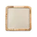 Jumbo Creme Ahşap Tepsi Kare 25x25 cm