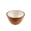 Jumbo Creme Ahşap Bowl Kase 12x12x6,5 cm
