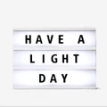Flying Tiger Copenhagen Siyah Çerçeveli ve Harfli A4 Led Işıklı Pano