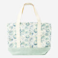 Flying Tiger Copenhagen Mavi Çiçekli Kanvas Çanta