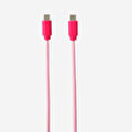 Flying Tiger Copenhagen Pembe USB-C Şarj Kablosu 100 cm