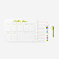 Flying Tiger Copenhagen Kalemli Beyaz Haftalık Planlayıcı 30 cm x 40 cm